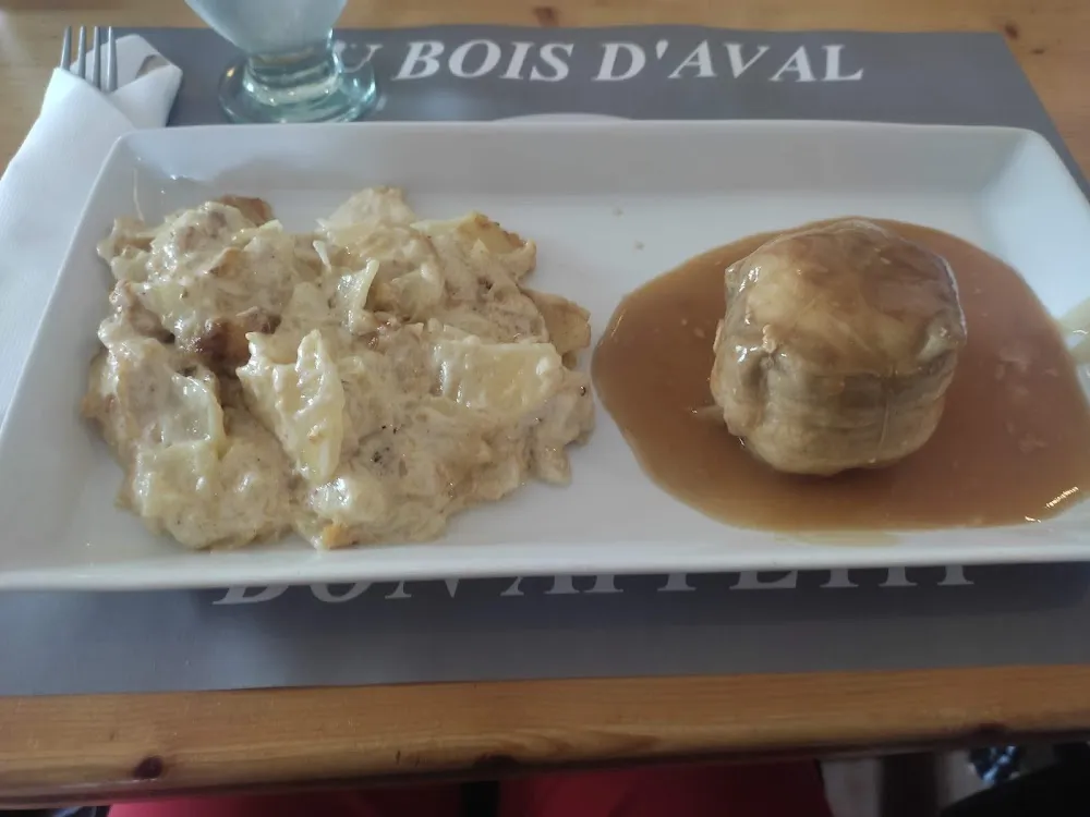 Gratin Dauphinois Et Paupiette de Porc Farcie